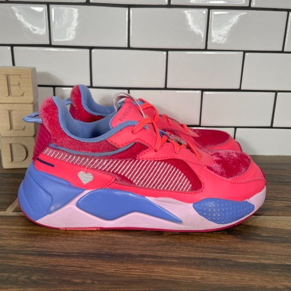 PUMA RS-X Little Girls Size 1.5C Running Shoes Multicolor Valentines Day Sneaker